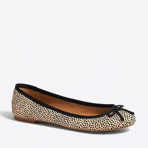 J Crew Coco Calf Hair Ballet Flat